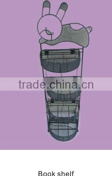 vintage metal shelf (jz-014) animal top four baskets can be taken apart