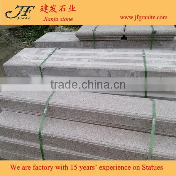 China Shrimp Pink Granite Stone Exterior Stair Handrail photo-5