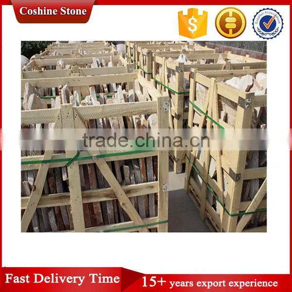 Natural Cladding Wall Irregular Slate Shape Tiles Price photo-4