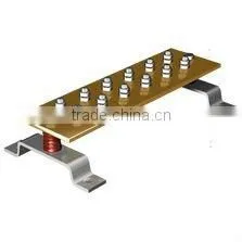 Tinned Coated Grounding Bar With Mounting Hardware