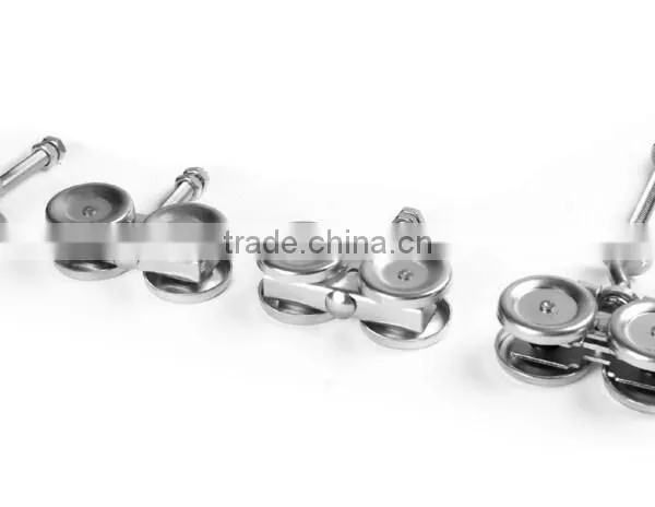 Heavy Duty Cabinet Glass Hanging Sliding Door Hardware System photo-2