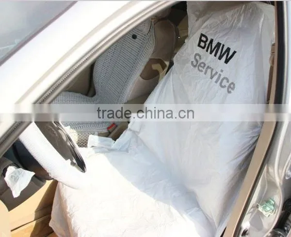 Disposable Car Maintance Kit Plastic Seat Cover 5 in 1 Kit photo-2