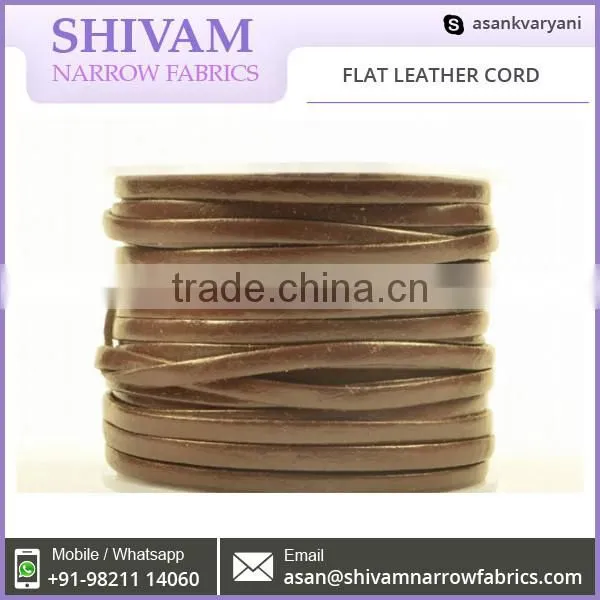 Manufacturer Supplying Various Sizes Round Leather Cord at Affordable Price photo-5
