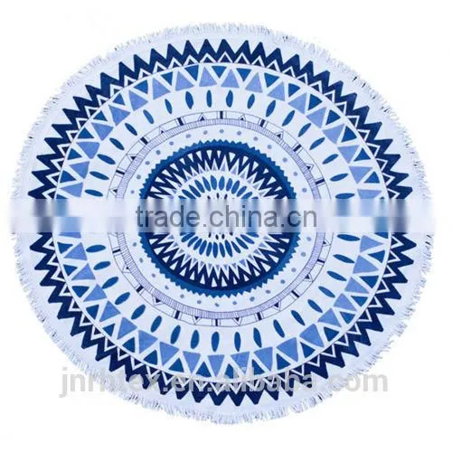 Custom Cotton Terry Printing Round Beach Towel photo-2