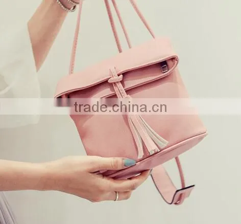 PU Special Design Pure Color Women Shoulder Bags Tote Bags photo-6