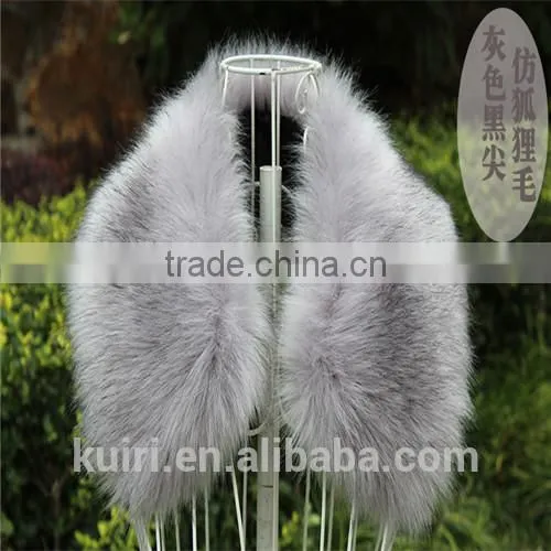 Hot Selling Fashion Style Winter Women Faux Fur Collar Scarf Fur Cap Fur Collar Winter Wrap Shrug ForJackets photo-2