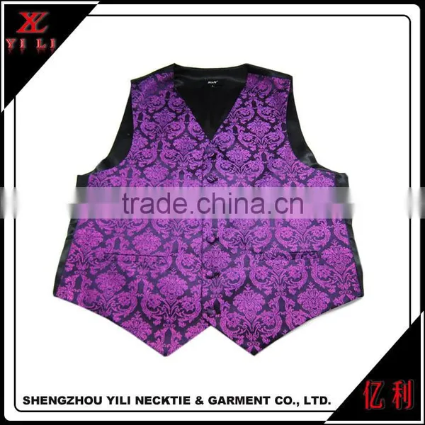 Multi Mens Paisley Waistcoat Woven Microfiber S-3XL Vest photo-4