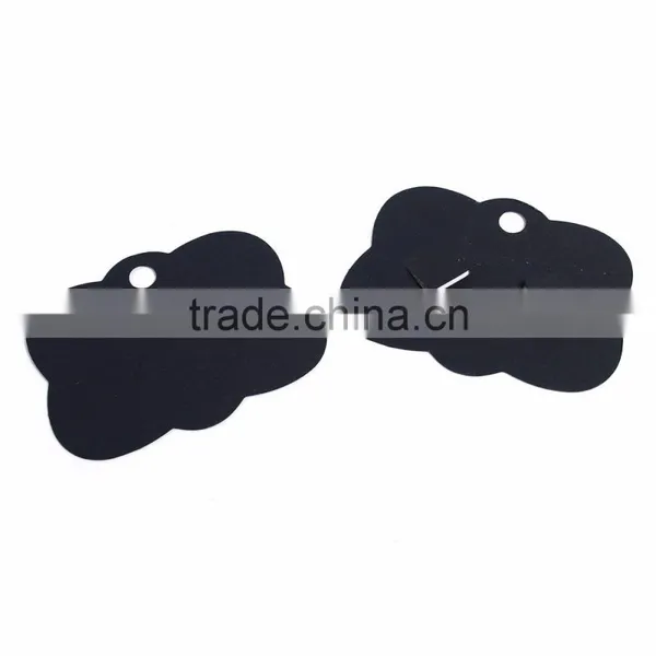 Paper Jewelry Display Card Cloud Black 8cm(3 1/8") x 6cm(2 3/8"), 1 Piece photo-3