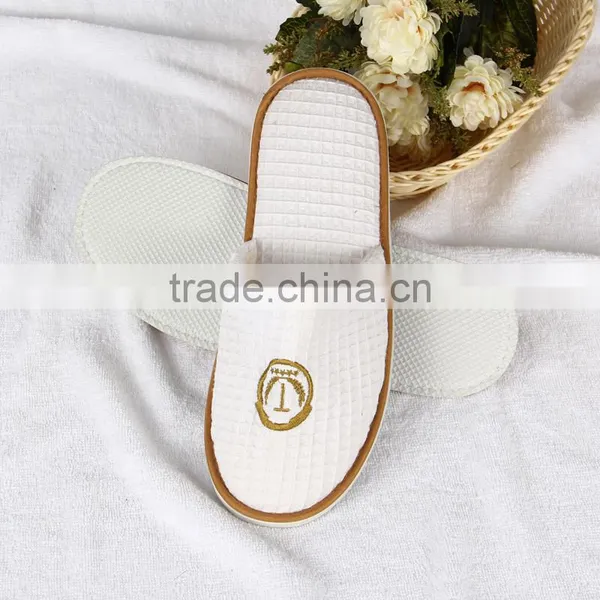 Waffle Fabric Hotel Disposable Eva Slippers photo-2