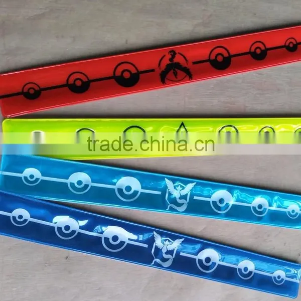 hi Vis Fluorescent Armbands Reflective Slap Wrap Snapbands for Safety photo-6