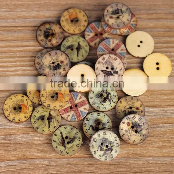 Wooden Cartoon Button Clasp Buckle Baby Sweater Wholesale Wood Children photo-4