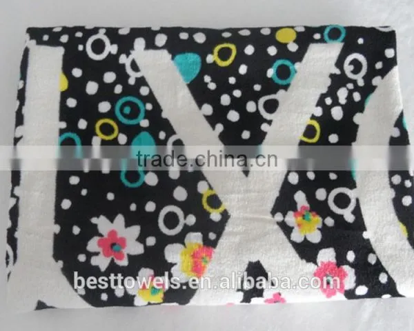 China Wholesale Velour Reactive Printed Beach Towel photo-2