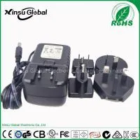 12V 2.5A Interchangeable Plugs Adapter for CCTV LED Strip