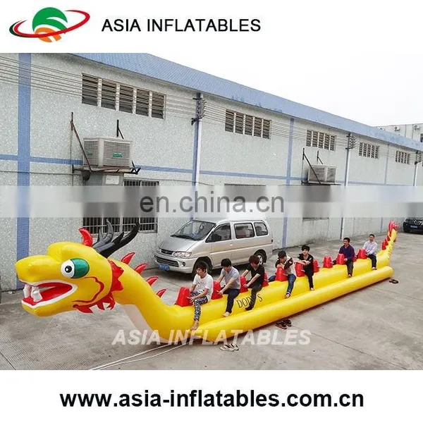 Ocean Inflatable Float Water Banana Boat With 2 Tubes / Inflatable Banana Boat/ Yellow Flying Fish Boat for Sale photo-3