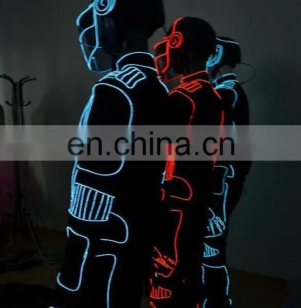 Party Dance Performance Remote Control EL Wire Costume photo-3