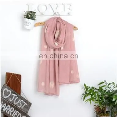 2018 Winter Cotton Scarf Embroidered Dot Size Female Cloak Shawls Wholesale photo-2