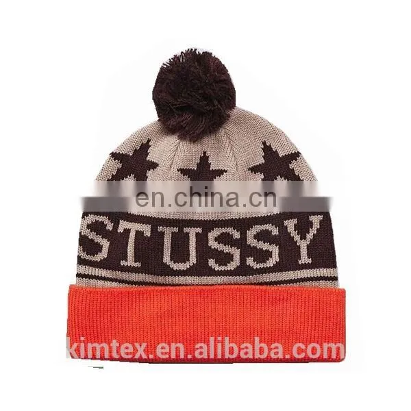 Promotional Acrylic Knitted Custom Design Winter Hat photo-3