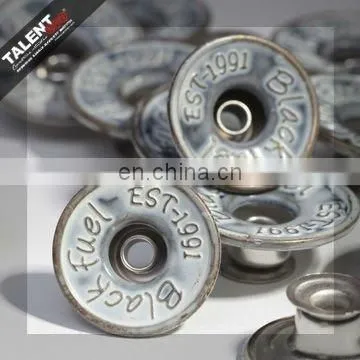 Custom Private Design Brand Name Jeans Metal Button photo-6