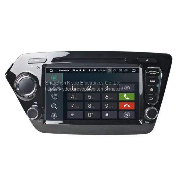 KD-8044 Klyde 8inch Android 8.0 hd Auto Radio Gprs Navigation Car Multimedia Dvd Player for Kia K2 / RIO 2011-2012 photo-2