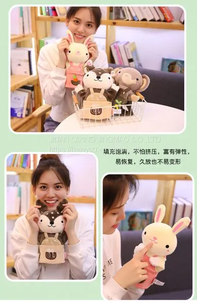 Customized Mouth Can Open Hand Puppet Plush Toy Dinosaur for Child Kindergarten Performance photo-5