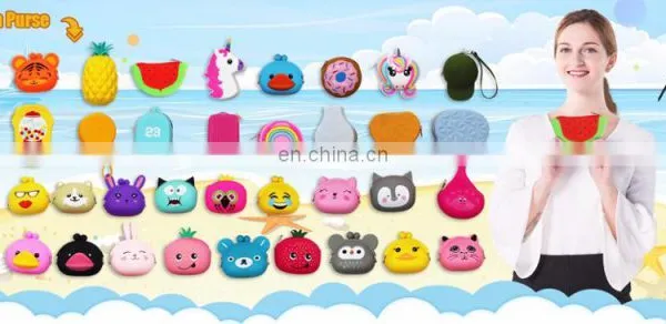 Novelty Fashion Kids Gifts Coin Case Women Clutch Zipper Change Money Wallet Silicone Coin Purse photo-3