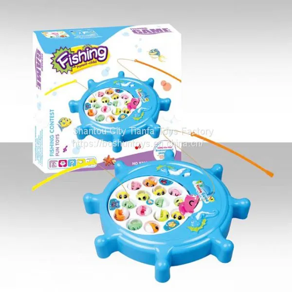 New Arrival Fishing Toys Electronic Fishing music house playing Toy for kid creative toy gift USB plastic fishing toy