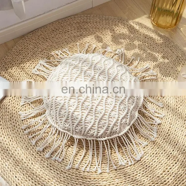 Bohemian Home Decorative Hand Crocheted Pillow Case Handmade Macrame Pillow Cushion Cover photo-3