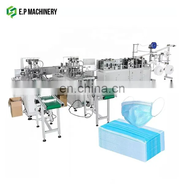 Professional Non Woven Fabric One Drive Two Flat Face Mask Making Machine Equipment for Production photo-2