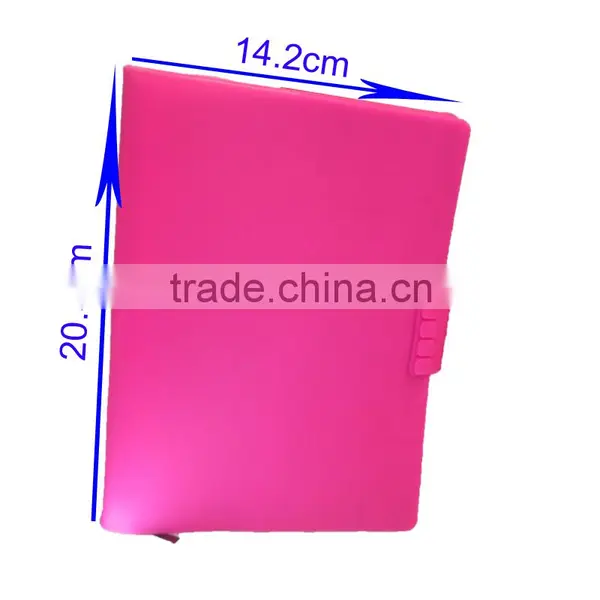 Pink Flat Diaries Logo Design Office & School Supplies Silicone Rubber Exercise Book Whloesale photo-6