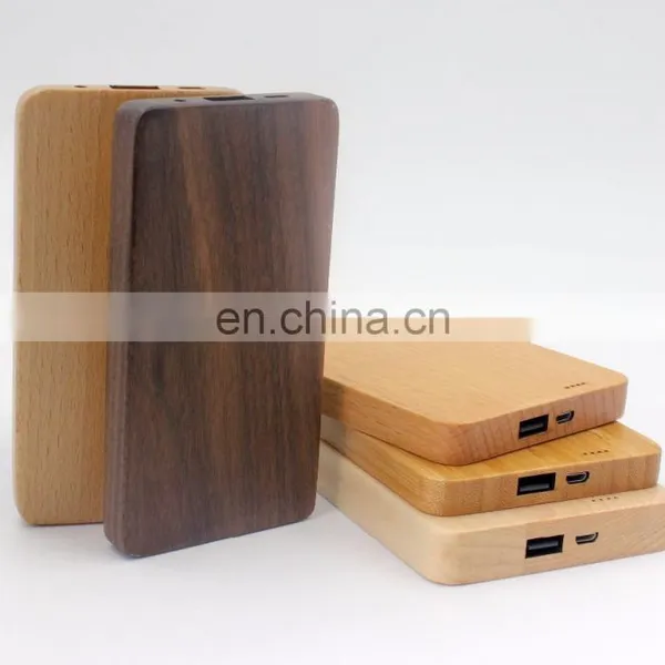 Hot Selling Custom Maple Walnut 4000mAh Wood Power Bank photo-2