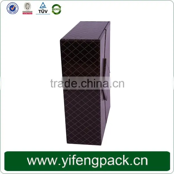 Wholesale Black PU Leather Wine Bottle Gift Box photo-3