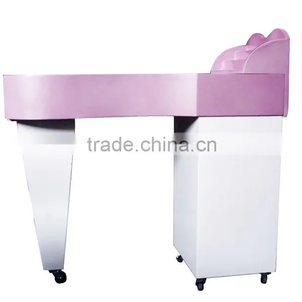 Beauty Pink Manicure Table Nail Salon Furniture,Nail Table Manicure Table photo-2