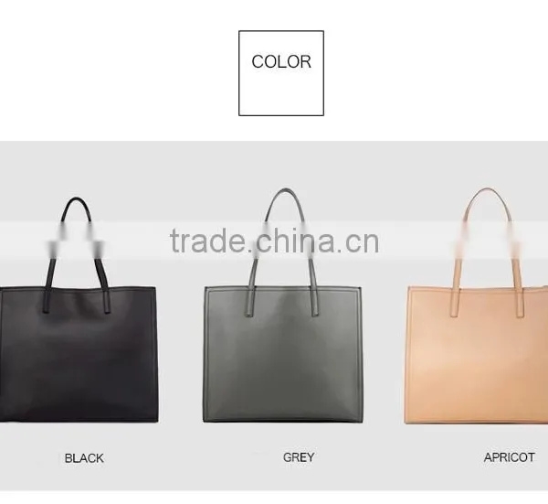 Morden Fashion Genuine Leather Two Sizes Womens Large Capacity Handbag Single-Shoulder Bags for Lady photo-2