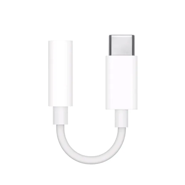 White digital Usb c to 3.5mm usb type c adapter converter