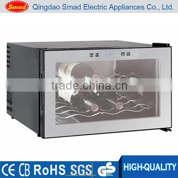 Standard 8 Bottles Mini Dual Zone Wine Refrigerator Under Counter Compressor Cooling Built-in Wine Cooler