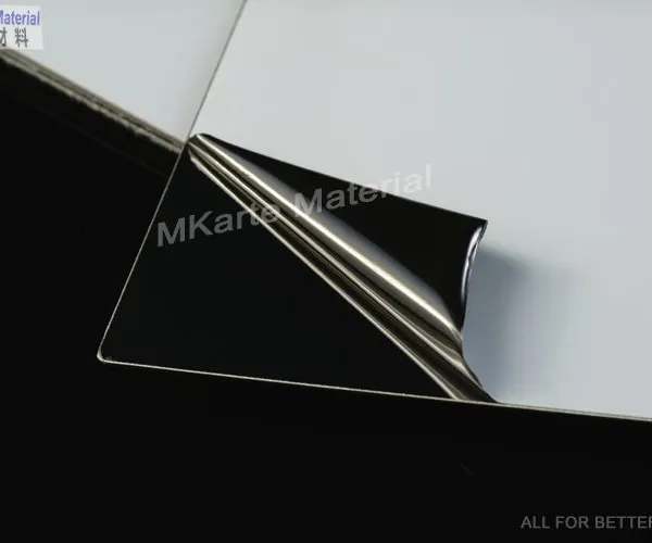 0.6mm-1.0mm Thickness Pvc Card Material Ultra Glossy Lamination Steel Plates