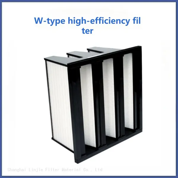 V-shaped Plastic Frame Filter W-shaped High-efficiency Filter Screen photo-3
