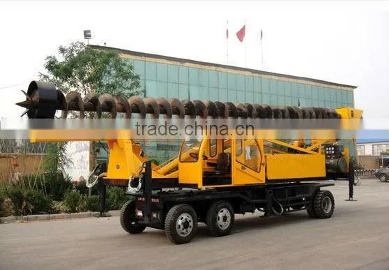 Most Popular Piling Rig ,Three-walking Ways, HF-360 Auger Concrete Hole Drilling Machine photo-3