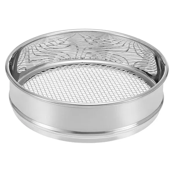 Stainless Steel Soil Sieve with 5 Interchangeable Filters