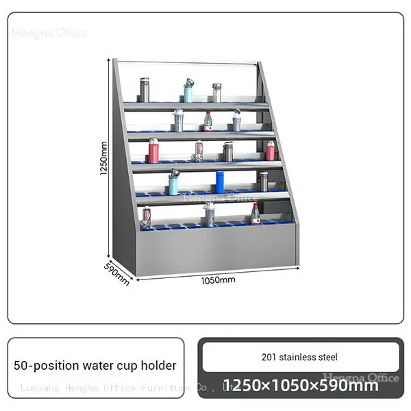Angled Metal Bottle Display Stand | Anti-Scratch Rubber Guard & Stable Base | Staff Room - Exporter photo-3
