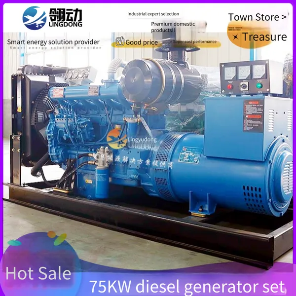 Weifang Diesel Engine Factory R6105 Engine 75kw Diesel Generator Set for Home Emergency Power Generation photo-5