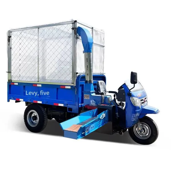 Crop Straw Chopper, High-spray Forage Chopping Vehicle, 24-horsepower Mobile Three-wheel Shredder photo-5