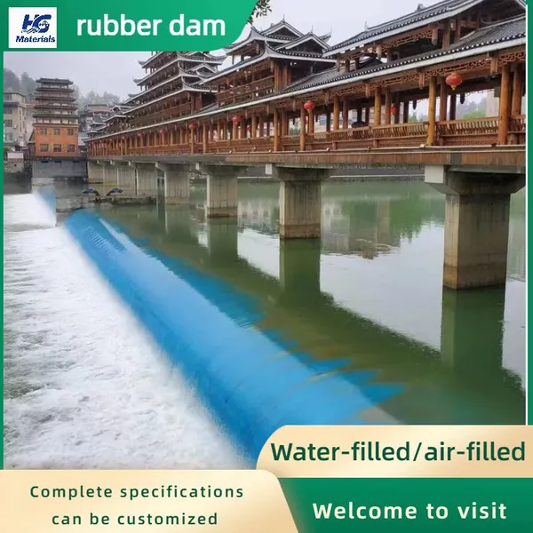 Water Retaining Dam, Inclined Rubber Dam, Flood Control and Prevention Dam, Seamless Overlap Air Cushion Dam photo-5