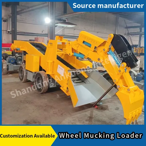 Mini Compact Wheel Mucking Loader Low Body Narrow Tunnel Rock Mucking Machine For Small Mine photo-3