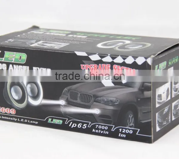 2015 Guangzhou 12v 10w 3.5 Inch LED Fog Light Lamp Projector Lens With Yellow Red White Blue Angle Eyes Evil Eyes photo-5