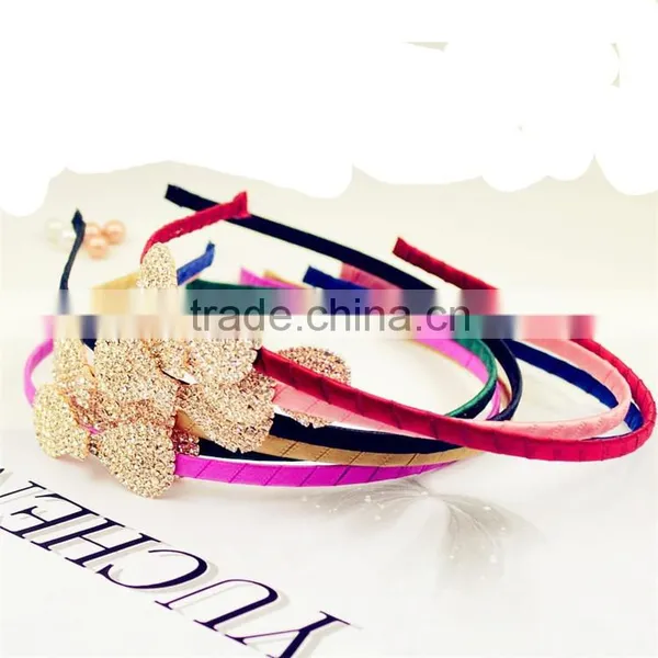 Lady Hairband Headband Hair Accessory Knotbow Crystal Metal Hair Band photo-2