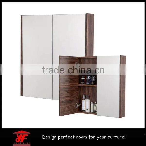 Classic MDF Bathroom Furniture Design Corner Bathroom Mirror Cabinet