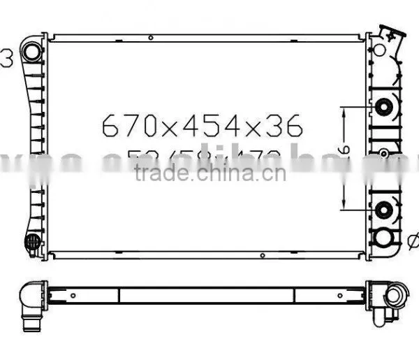 automotive radiator(suitable for: G Series Vans/Cutlass AT)