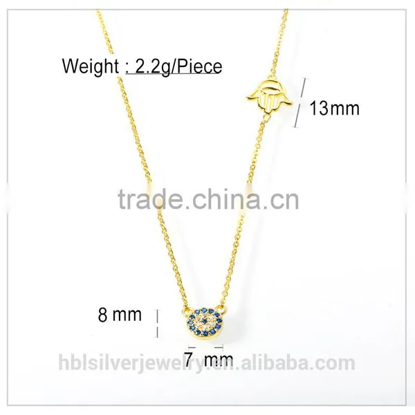 2017 Latest 925 Sterling Silver Jewelry Necklace With Gold Plating photo-6