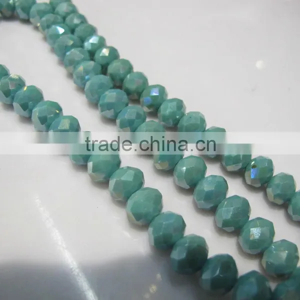 8mm Sales of Color Glass ab Flat Bead BZ004